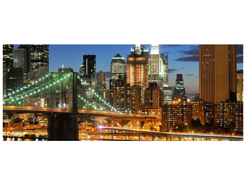 Obraz mostu s New Yorkem  (F002687F10040)
