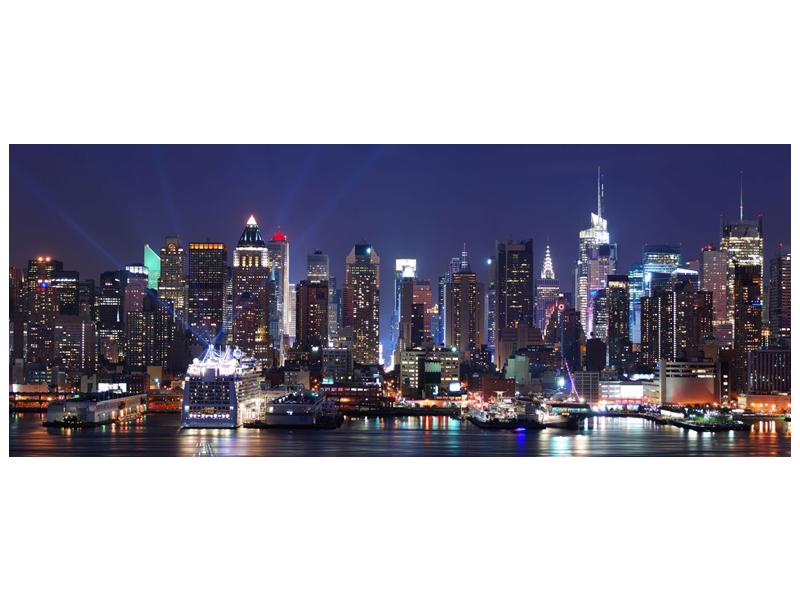 Obraz osvětlených New Yorských mrakodrapů  (F002812F10040)