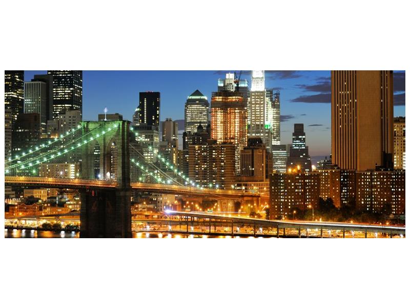 Obraz mostu s New Yorkem  (F002687F12050)