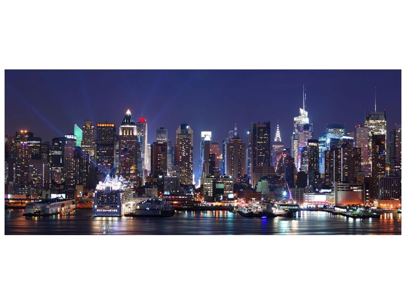 Obraz osvětlených New Yorských mrakodrapů  (F002812F12050)