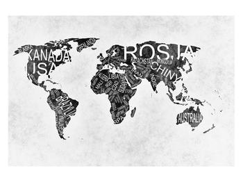 Tablou cu harta lumii