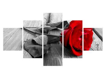 Vörös rózsa képe