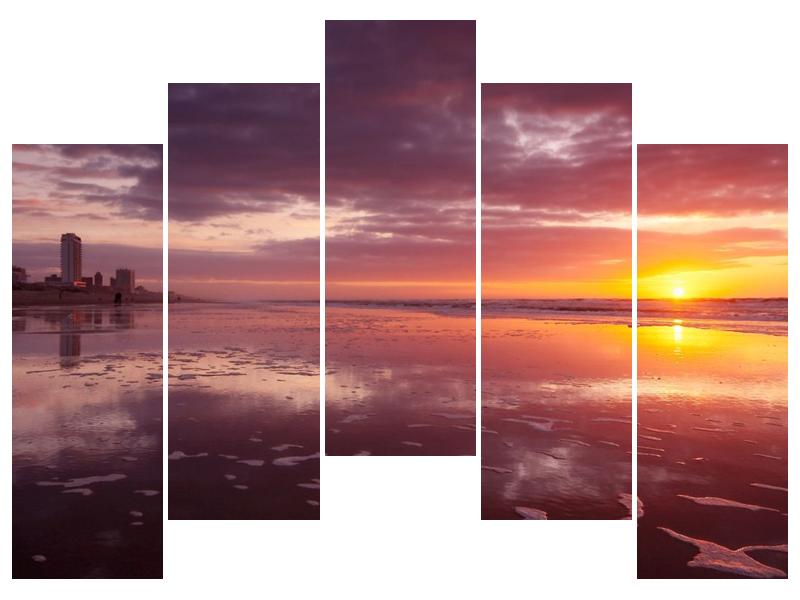 Obraz pláže při západu slunce (F000076F12590)