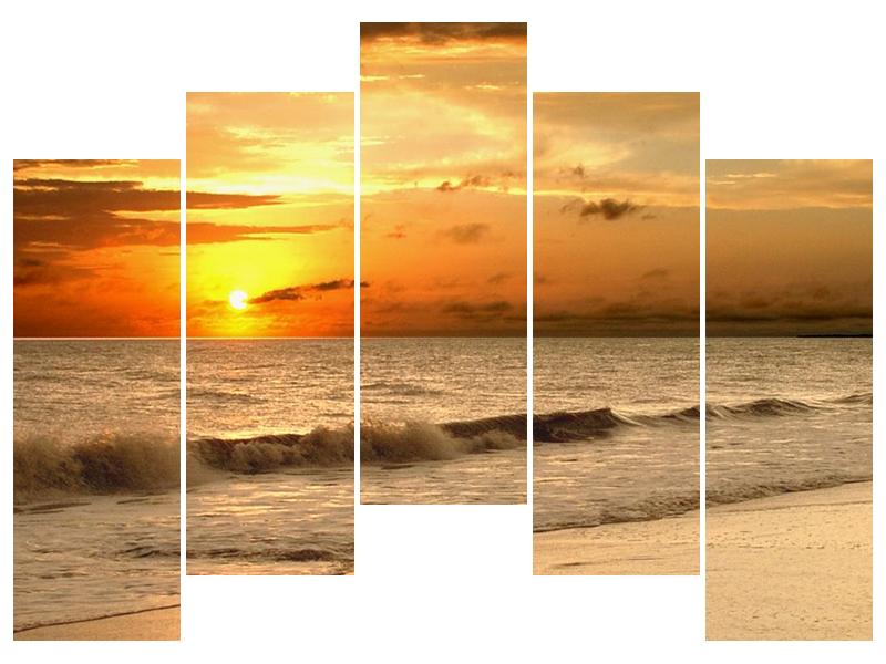 Obraz západu slunce u moře (F000507F12590)