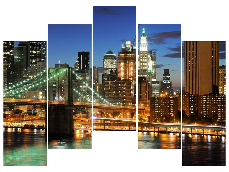 Obraz mostu s New Yorkem  (F002687F12590)
