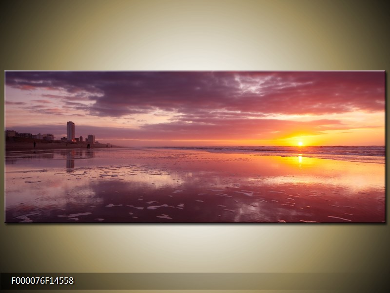Obraz pláže při západu slunce (F000076F14558)