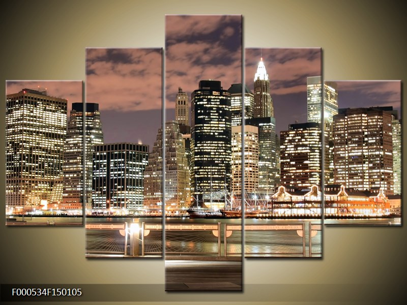 Obraz nočního města (F000534F150105)
