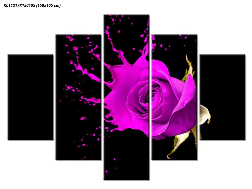 Tablou cu trandafir mov (K011217K150105)