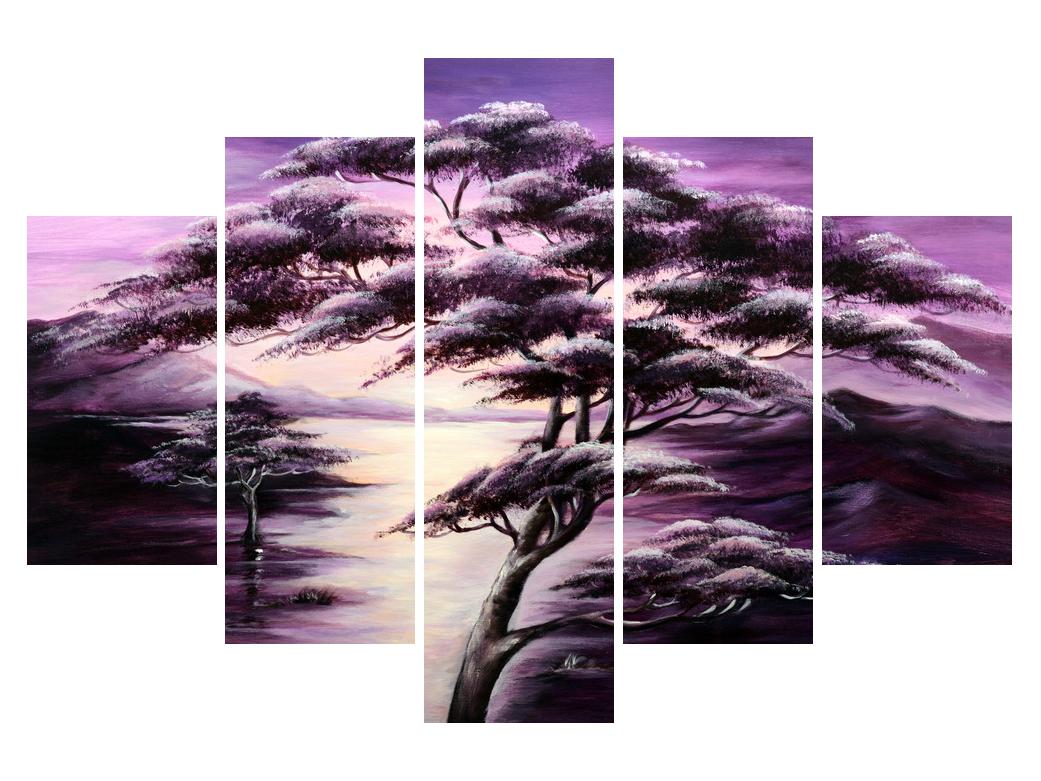 Vijolična slika drevesa