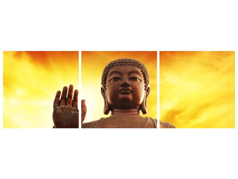 Obraz Buddhy s červenožlutým pozadím  (F002647F15050)