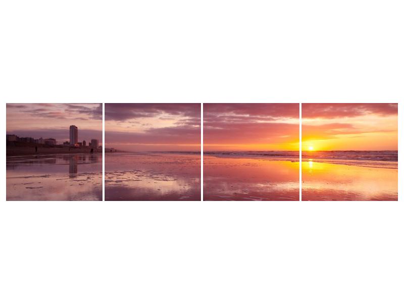 Obraz pláže při západu slunce (F000076F16040)
