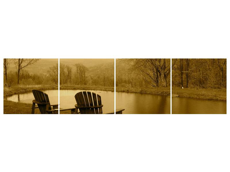 Obraz posezení u rybníka (F000515F16040)