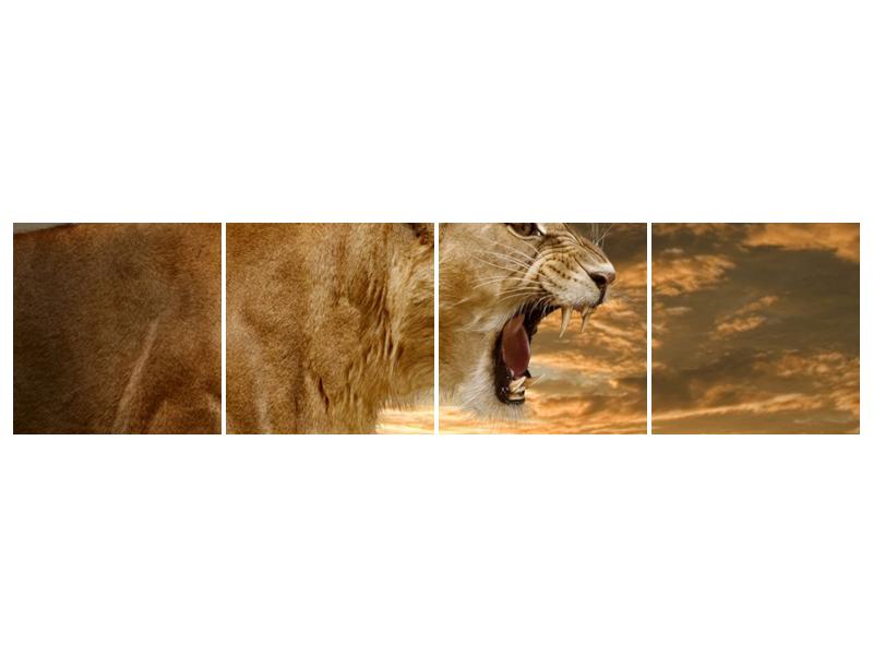 Obraz řvoucí lvice  (F001634F16040)
