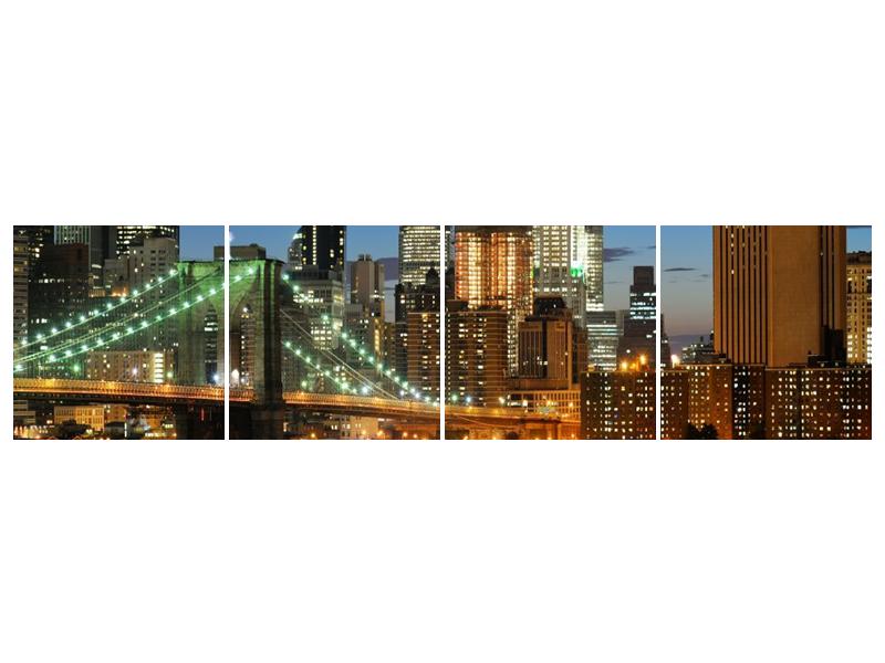 Obraz mostu s New Yorkem  (F002687F16040)
