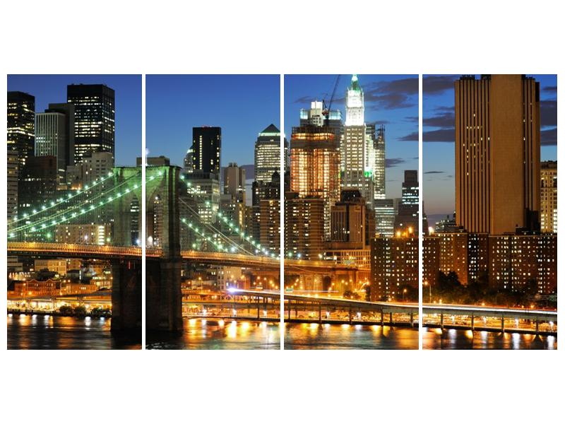Obraz mostu s New Yorkem  (F002687F16080)