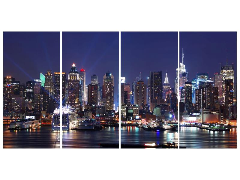 Obraz osvětlených New Yorských mrakodrapů  (F002812F16080)