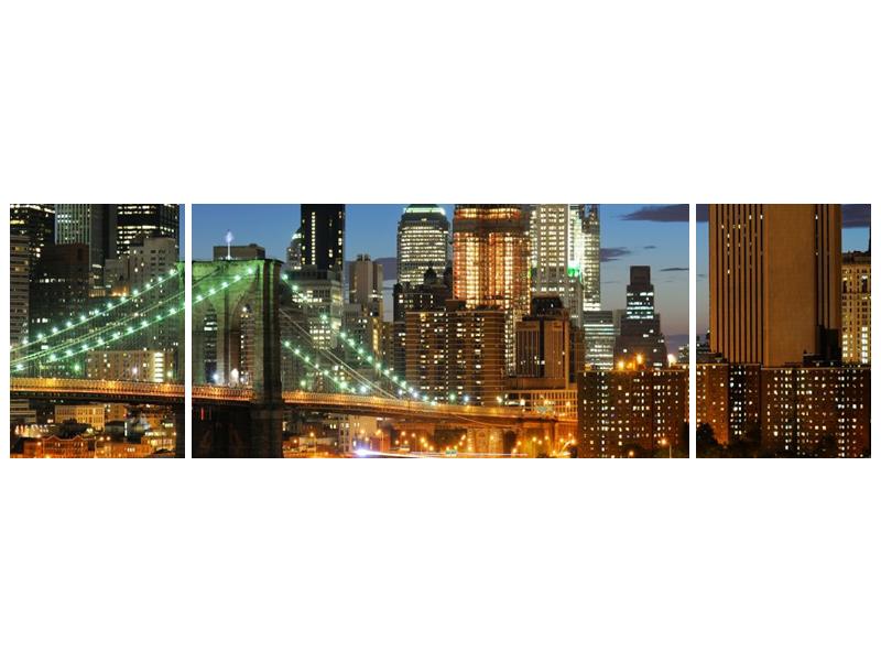 Obraz mostu s New Yorkem  (F002687F17050)