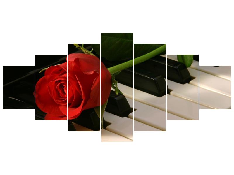 Obraz klavíru a růže (F000382F210100)