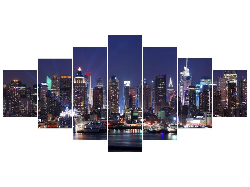 Obraz osvětlených New Yorských mrakodrapů  (F002812F210100)