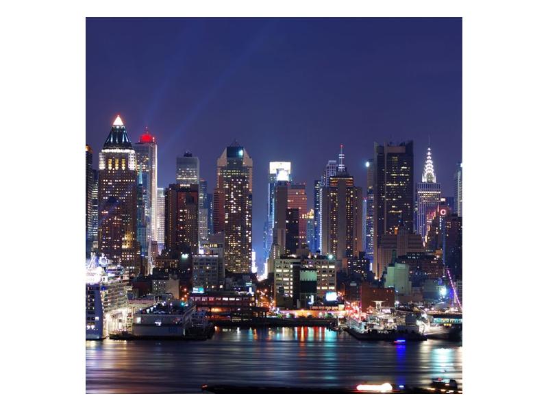 Obraz osvětlených New Yorských mrakodrapů  (F002812F4040)