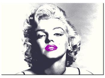 Tablou cu Marilyn Monroe cu buze violete 