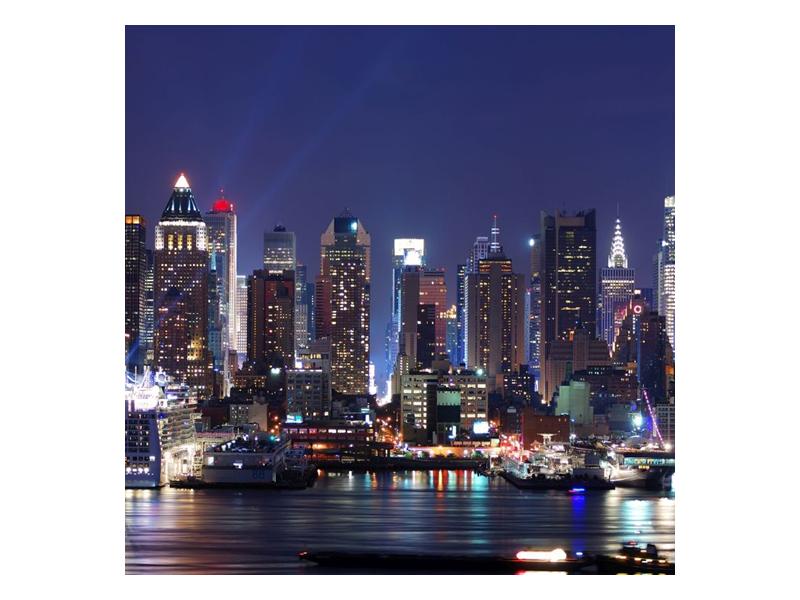 Obraz osvětlených New Yorských mrakodrapů  (F002812F7070)