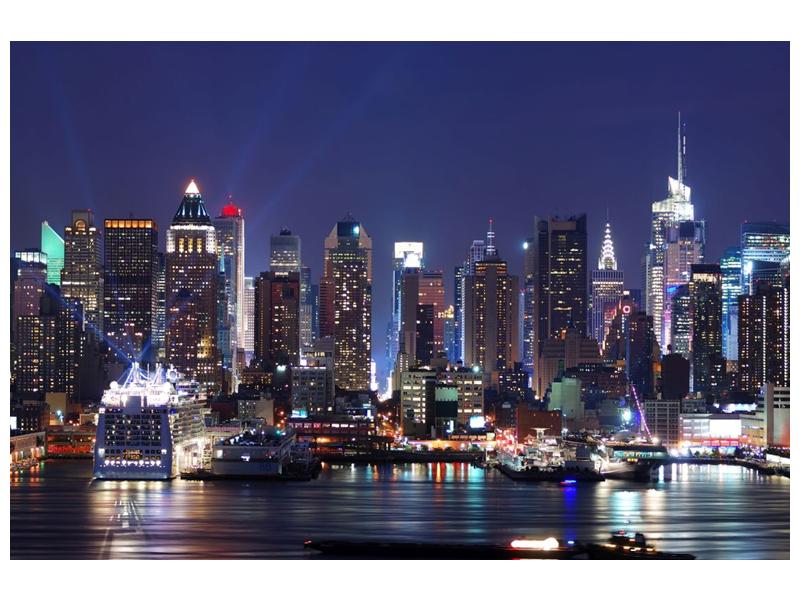 Obraz osvětlených New Yorských mrakodrapů  (F002812F9060)