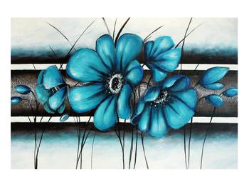 Obraz modrých květů