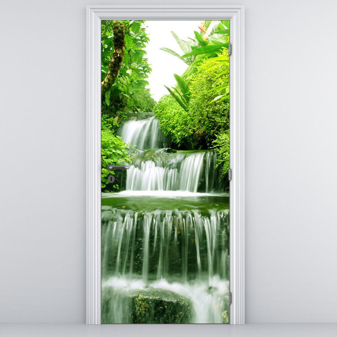 Fototapeta na dveře - Vodopád v pralese (D012353D95205)