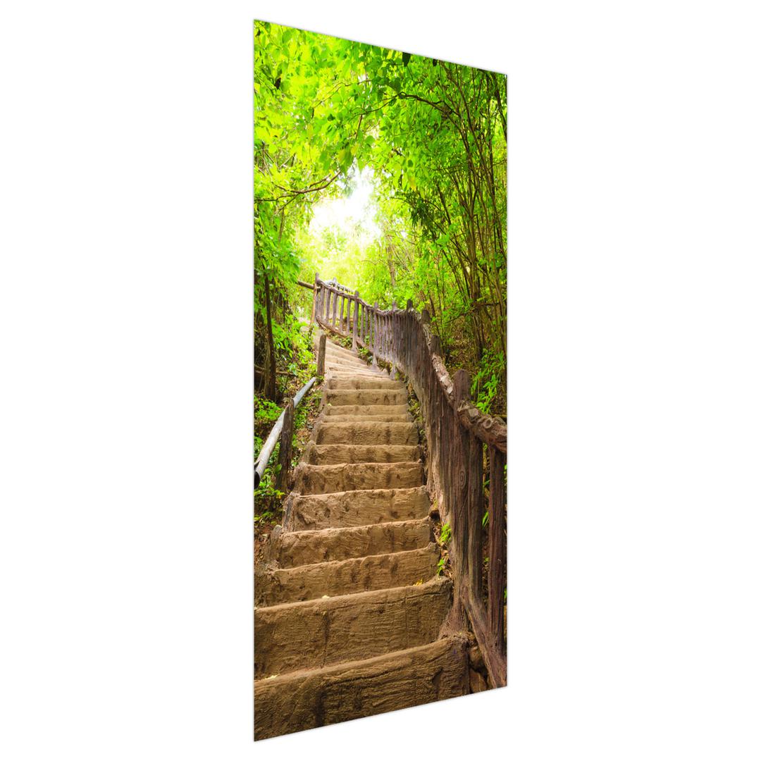 Foto tapeta za vrata - Lijepe stepenice u prirodi (D013397D95205)
