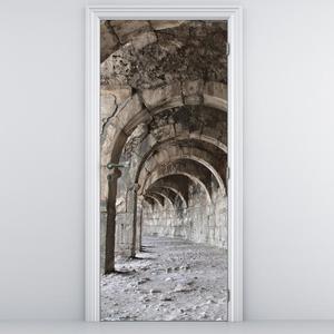 Foto tapeta za vrata - kameni tunel