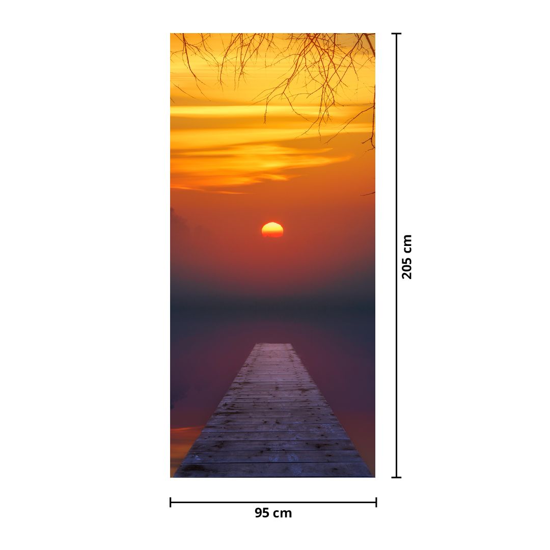 Fototapeta na drzwi - Most o zachodzie Słońca (D020012D95205)
