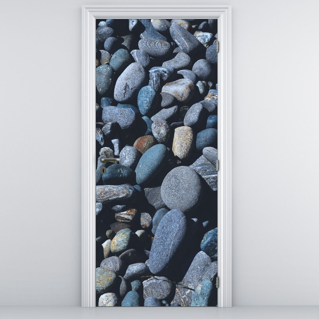 Fototapeta na dveře - Plážové oblázky (D020016D95205)