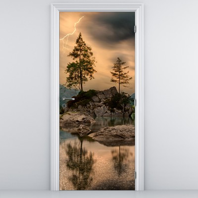 Fototapeta na drzwi - Jezioro w górach