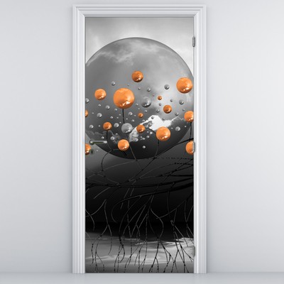 Fototapeta na drzwi - Pomarańczowe kule