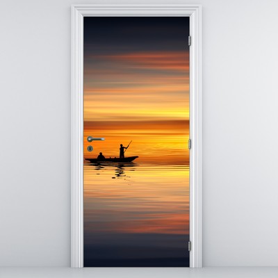 Fototapeta na drzwi - Żeglowanie na łodzi