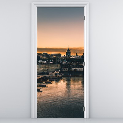 Fotótapéta ajtóra - Kikötőváros