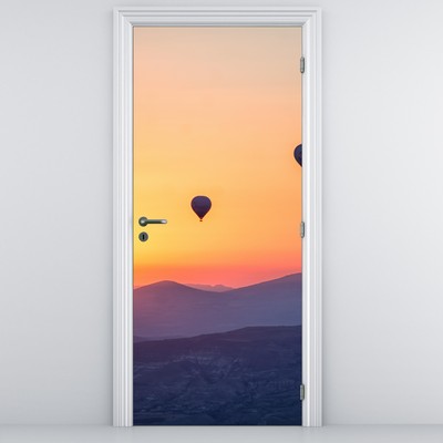 Fototapet pentru ușă - Baloane cu aer cald