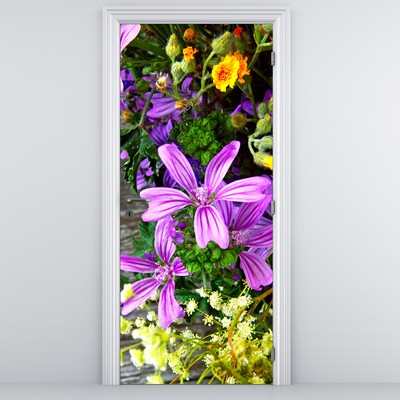 Fototapeta na drzwi - Kwiaty polne