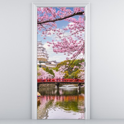 Fotótapéta ajtóra - Japán cseresznye
