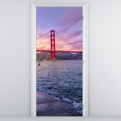 Fototapeta na dveře - Most se západem slunce