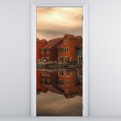 Fototapeta na drzwi - Kolorowe domy