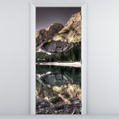 Fototapet pentru ușă - Lac în munți