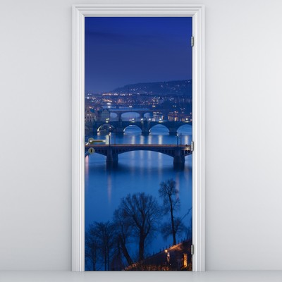 Fototapeta na dveře - Pražské mosty