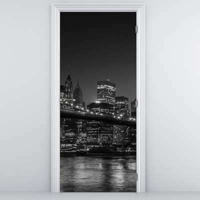 Fotótapéta ajtóra - Brooklyn híd New Yorkban