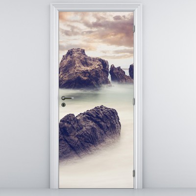 Foto tapeta za vrata - Litice u magli