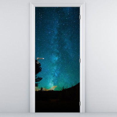 Foto tapeta za vrata - Noćno nebo sa zvijezdama