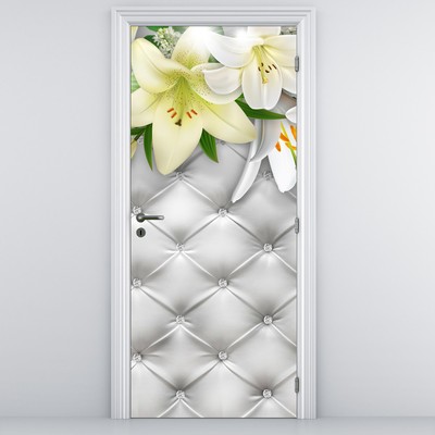 Fotótapéta ajtóra - Liliom virágok