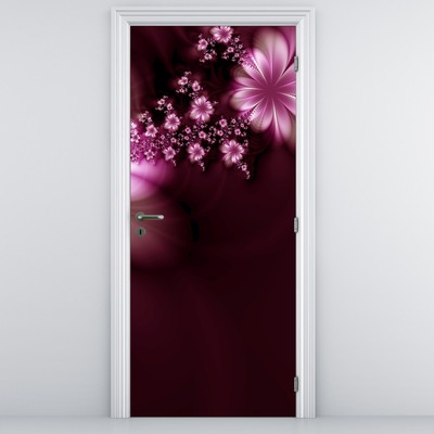 Fototapet pentru ușă - Flori abstract