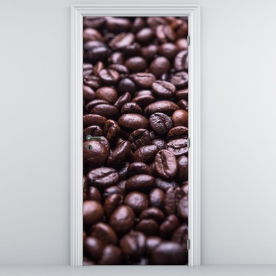 Fototapet pentru ușă - Boabe de cafea